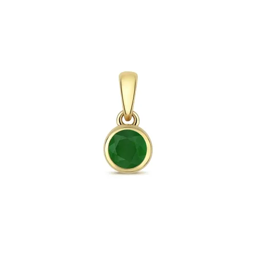 Emerald Pendant May Birthstone 0.25ct 9ct Gold